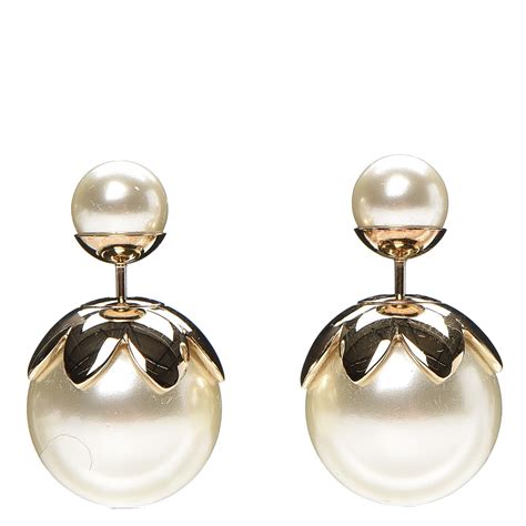 dior pearl dangle earrings|christian Dior tribal pearl earrings.